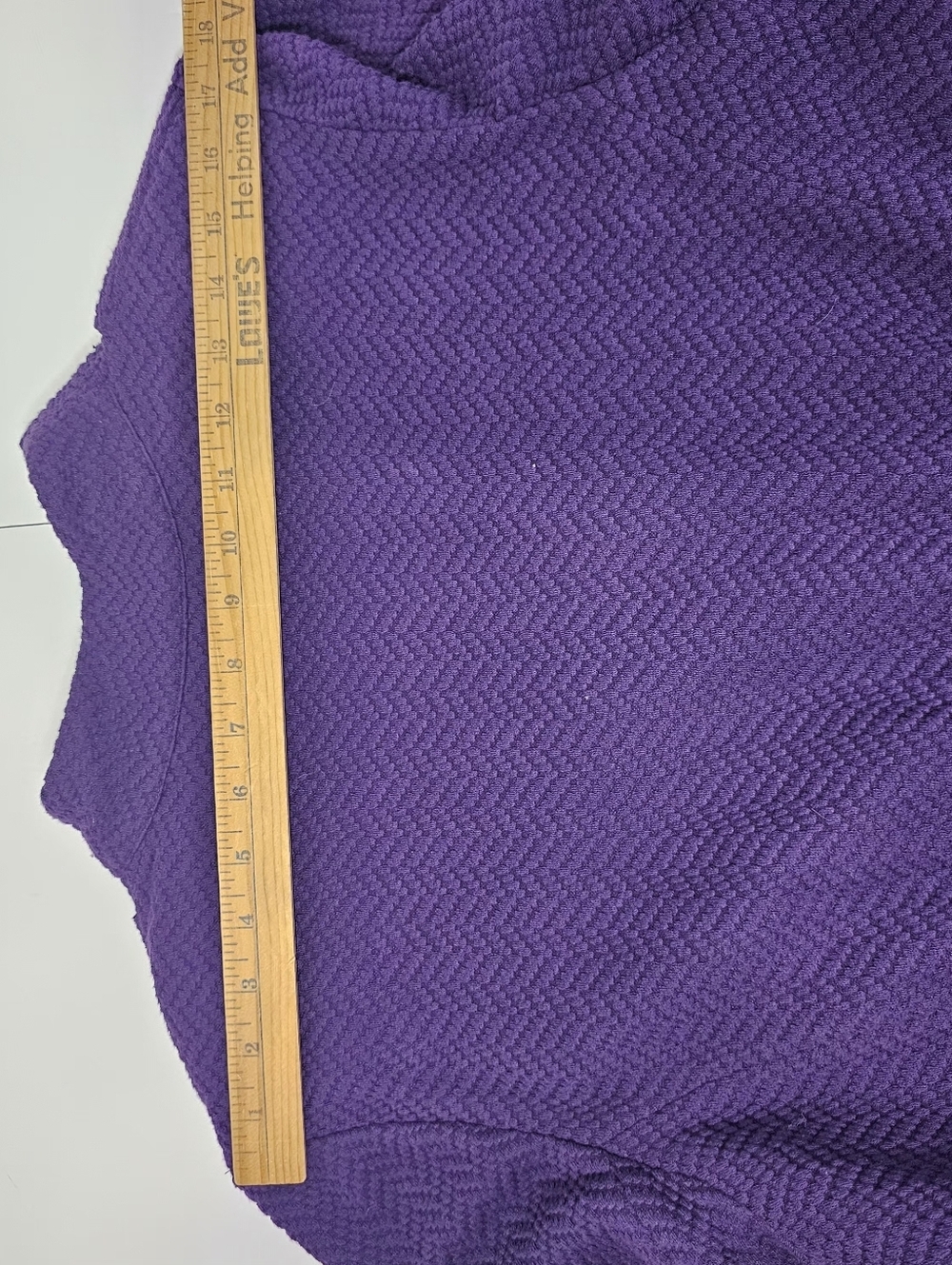 JOAN RIVERS Purple Textured Button-Front Jacket - Picture 15 of 15
